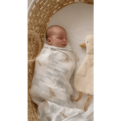 Pop Ya Tot Organic Muslin Swaddle - Goosey Gander