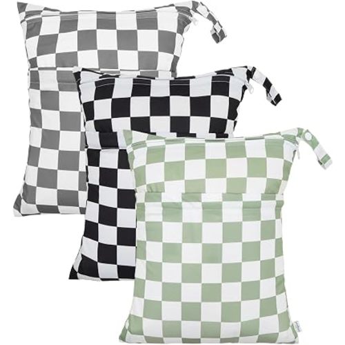 babygoal Wet Dry Bags 3 Pack for Swimsuits, Pool, Gym& Wet Clothes