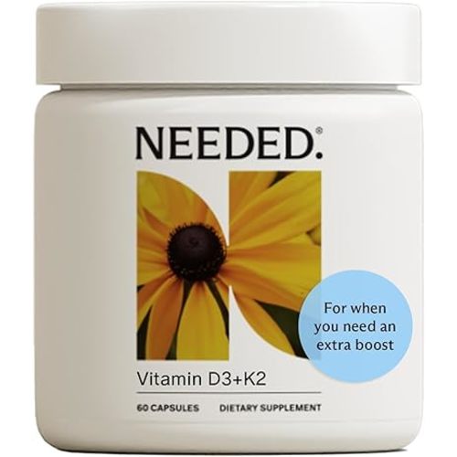 Needed. Expertly-Formulated Prenatal Vitamin D3/K2 | for Fertility, Pregnancy Breastfeeding, and Postpartum, Healthy Immunity and Bone Development, Supports Breast Milk Vitamin D Levels | 60 Capsules