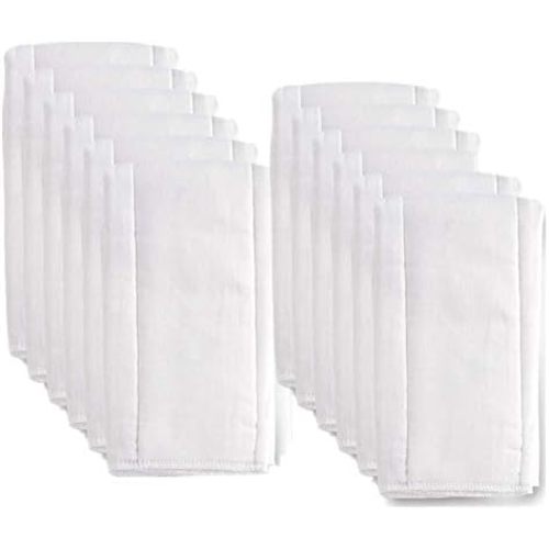 6 Ply Cloth Diapers Burp Cloth, Fasoar Thick Washable Absorbent Cotton Diaper for Babies and Toddlers Multi-Use 6/10/12 Count
