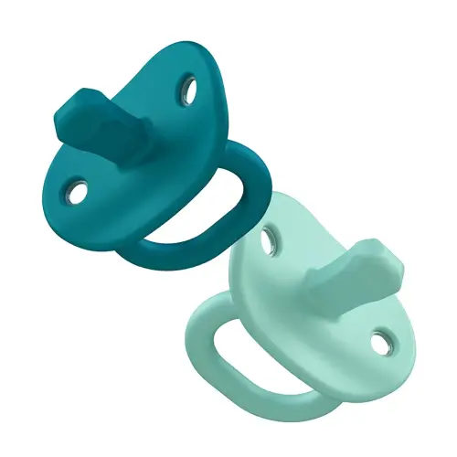 Boon JEWL Orthodontic Silicone Pacifier - Newborn - Blue (2pk)
