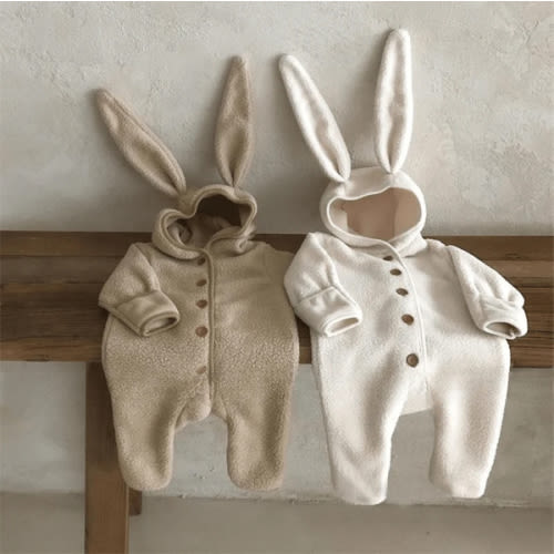 Baby Bunny Fleece Jumpsuit – Teeny Mini Me