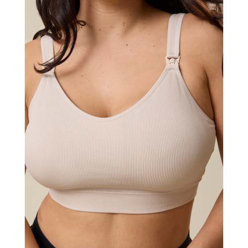Mia Maternity & Nursing Lounge Bra | Stone - Kindred Bravely