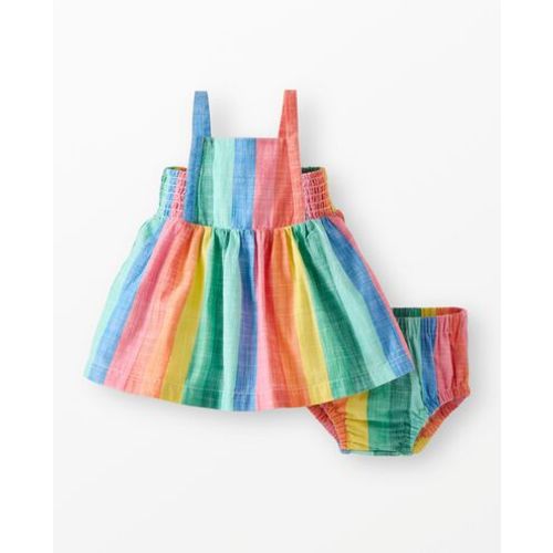 Baby Sleeveless Poplin Dress & Bloomers Set