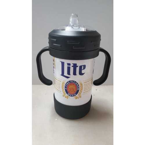 Insulated Sippy Cup Full Wrap UV Printed Color beer inspired