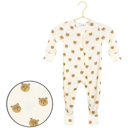 Lou Lou & Company Zippered Footie -Teddy