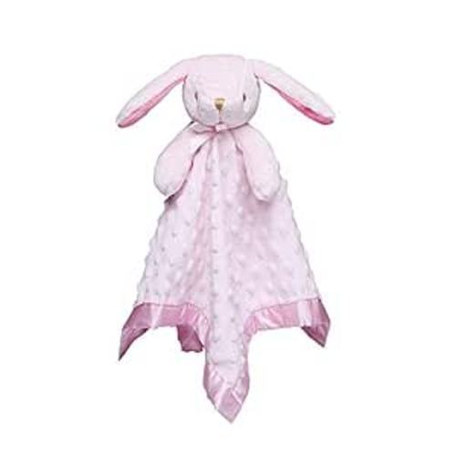 Pro Goleem Loveys for Babies Bunny Security Blanket Baby Girl Gifts Newborn Soft Pink Lovie for Infant and Toddler Snuggle Toy Stuffed Animal, Pink 16 Inch