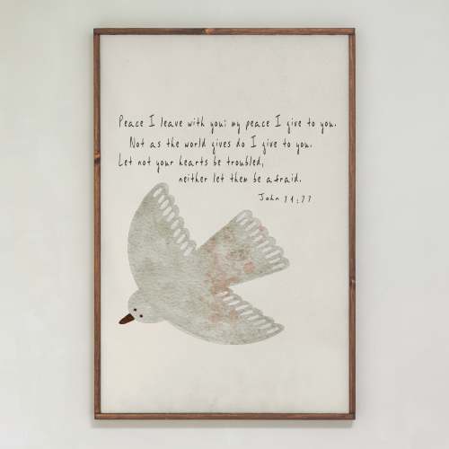 Peace I Leave | Framed Wooden Art | 467