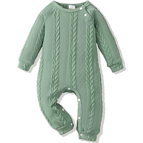 Renotemy Newborn Infant Baby Girl Clothes Cotton Linen Rompers Solid Ruffle Jumpsuits Infant Baby Clothes Girl
