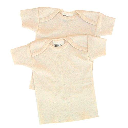Organic Cotton Infant Lap Tees Short Sleeve - 2 Pack Natural