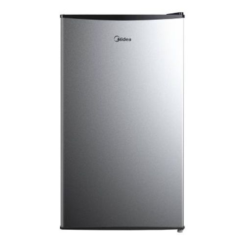 Midea 3.3 cu ft Compact Refrigerator: Energy Star Certified, Freestanding, Silver, Reversible Door, 3 Shelves