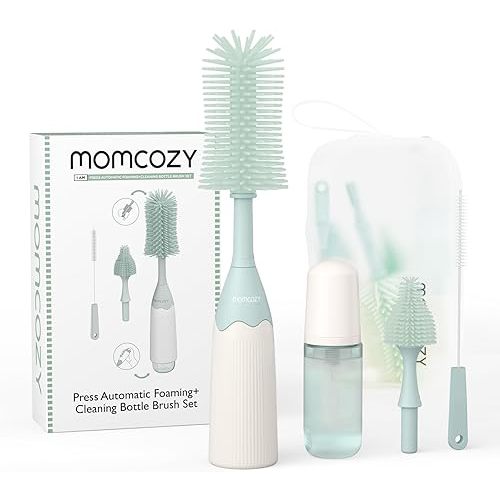 Momcozy Baby Bottle Brush, Green