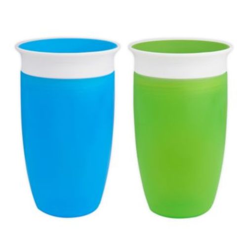 Munchkin® Miracle®360º 2-Pack 10 oz. Sippy Cups in Green/Blue - GREEN/BLUE - 2 PACK