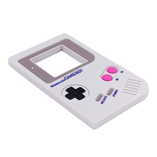 Bumkins Silicone Teether, Nintendo Textured, Soft, Flexible, Sensory, Gum Soothing – Game Boy