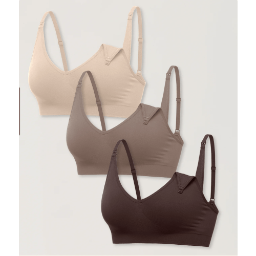 3 Pack Soft Knit Nursing Bra