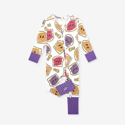 Infant Peanut Butter Jelly Time Convertible One Piece - Posh Peanut