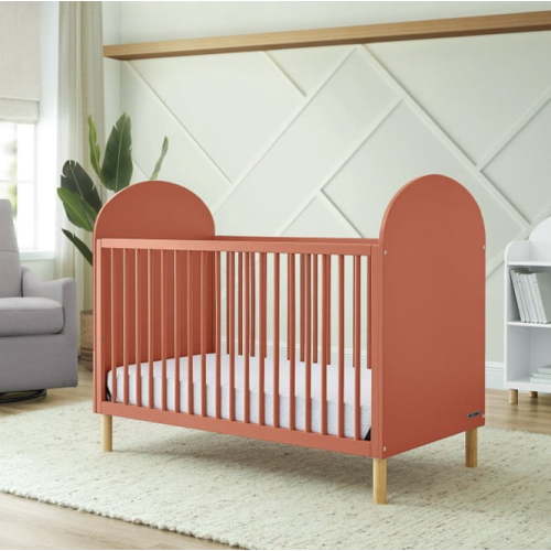 Delta Children Reese 4-in-1 Convertible Crib - Greenguard Gold Certified, Sedona/Natural