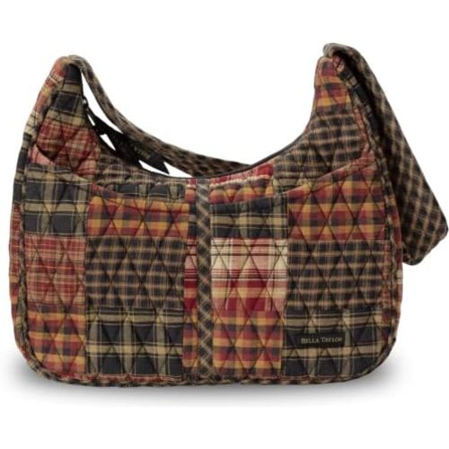 Bella Taylor Blakely - Hobo Shoulder Bag for Women - Lightweight Quilted Fabric Purse with Pockets