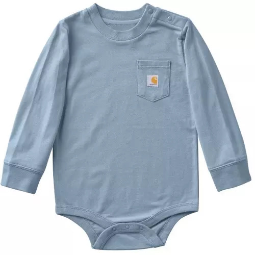 Baby Carhartt Pocket Long Sleeve Onesie