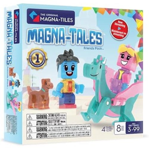 MAGNA-TILES Magna-Tales Friends Pack Magnetic Figures, The Original Magnetic Building Brand