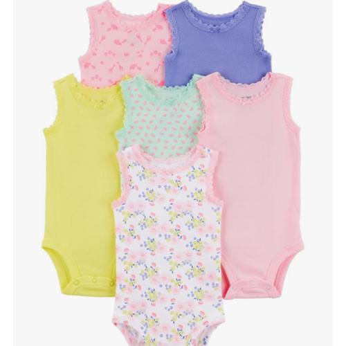 Simple Joys by Carter's Baby-Girls 6-Pack Short-Sleeve Bodysuit