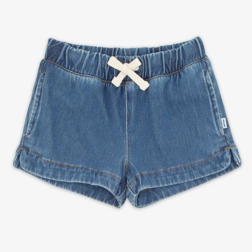 Little Sleepies ™ | Midwash Blue Denim Shorts