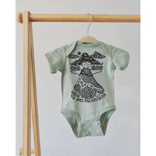 Pachamama bodysuit, Mother earth, Earth baby, Vegan baby, Boho baby, Spring baby, Eco baby, Earth day, Yoga baby, Te Amo Pachamama
