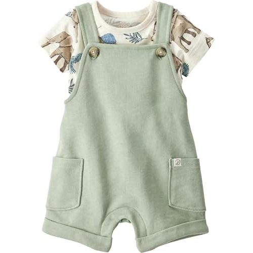 little planet by carter's unisex-baby 2-piece Organic Cotton Overall Set