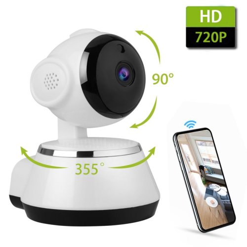 TSV 720P HD Wireless Wifi IP Camera Webcam Baby Pet Monitor CAM PTZ Surveillance Camera Remote Home Security, Phone App Control