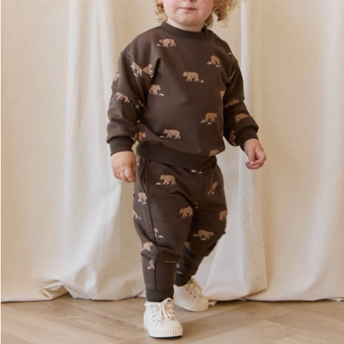 Organic Cotton Dominic Track Pant - Bear Buddies Canteen – Jamie Kay USA