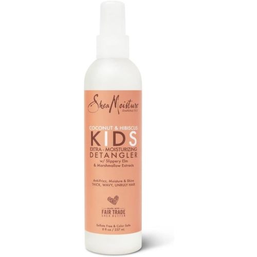 SheaMoisture Kids Extra-Moisturizer Detangler, Coconut & Hibiscus, multi, 8 Fl Oz (Pack of 1)