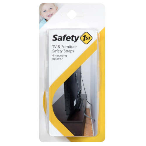 Safety 1ˢᵗ TV & Furniture Safety Straps, Black — buybuy BABY