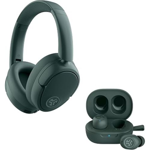 JLab, JBuds Lux ANC, Over Ear Headphones, Active Noise Cancelling, Bluetooth, Spatial Audio, Sage