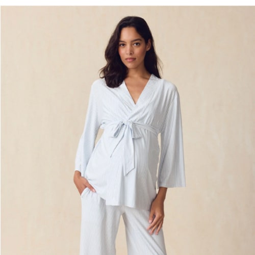 LAKE | Women | DreamModal® Pajamas | Fog Maternity Kimono Bundle