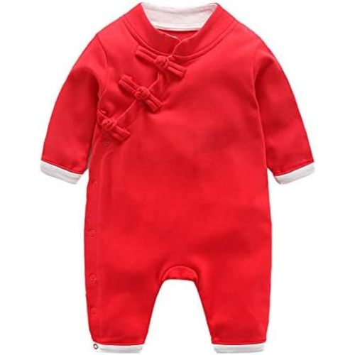 Mud Kingdom Baby Boys Girls Jumpsuit Baby Romper Onesie Traditional Chinese New Year