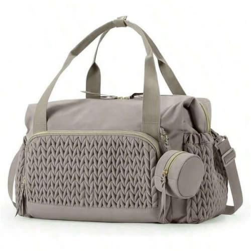 1pc Baby Diaper Bag, Large Capacity Handbag, Travel Diaper Bag, Delivery Hospital Bag With Pacifier Pouch, Diaper Tote Bag With Pacifier Box, Travel Mommy Handbag | SHEIN USA