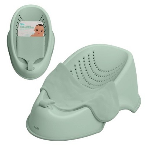 Frida Baby Wrap + Warm Bather with Microfleece Blanket - Sage Green