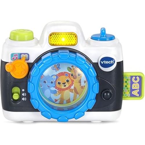 VTech Snap and Giggle Learning Toy Camera with Realistic Sounds, Black