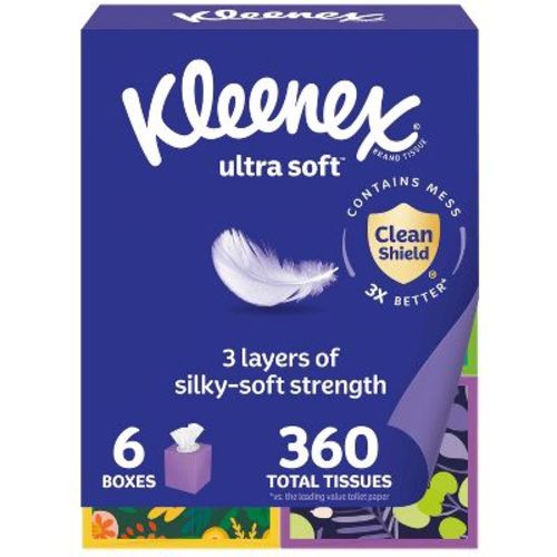 Kleenex Ultra Soft 3-Ply Facial Tissue
