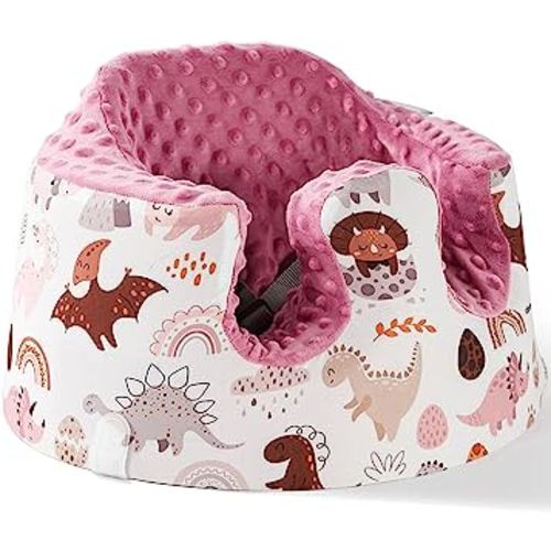 Seat Cover Compatible with Bumbo Seat,Breathable Baby Bumbo Seat Cover,Soft Bumbo Floor Seat Cover for Baby Girl Boy,Only Compatible with Bumbo Seat (Dinosaur)