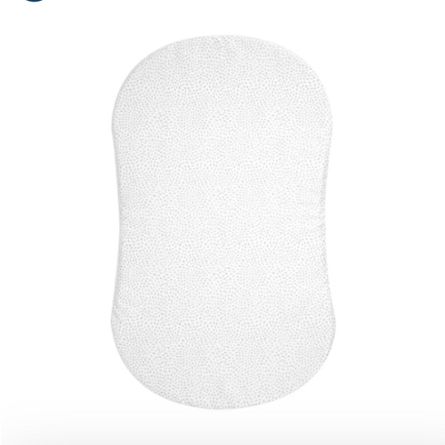 HALO - BassiNest Fitted Sheet 100% Cotton | Pebble - white