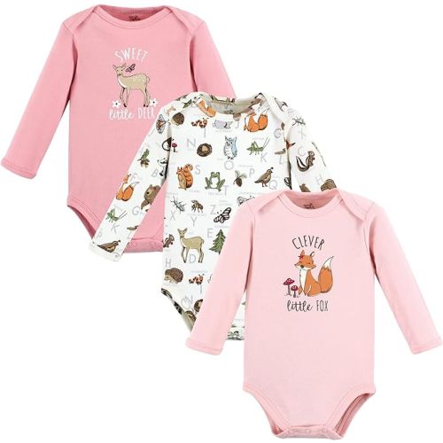 Touched by Nature Unisex Baby Organic Cotton Long-Sleeve Bodysuits