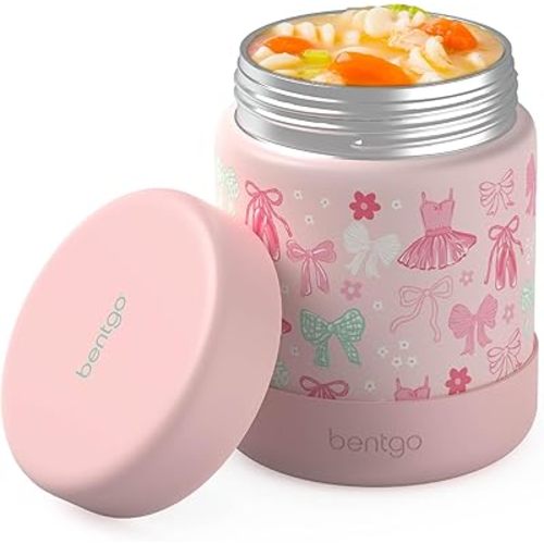 Bentgo Kids Stainless Steel Leak-Proof Food Jar for Hot or Cold Food