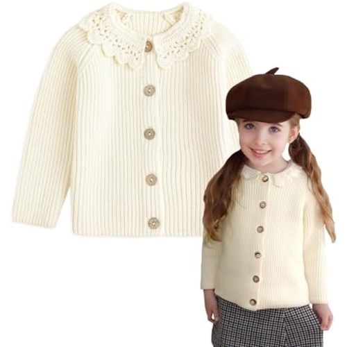 Simplee kids Baby Cardigan Cable Knit Toddler Cardigan Long Sleeve Fall Winter Open Front Knit Sweaters