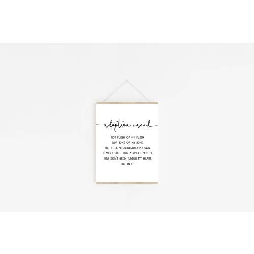Adoption Gift | Adoption Creed Print | Printable Adoption Sign | Printable Wall Art | Adoption Quote | Nursery Decor | Gotcha Day | New Mom