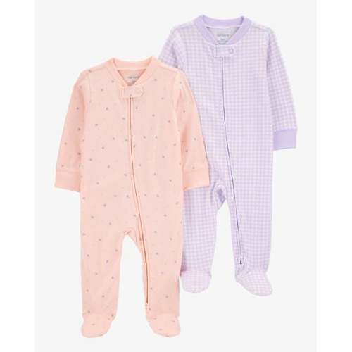 Baby 2-Pack Print 2-Way Zip Cotton Sleep & Play Pajamas - Carter's | Carter's