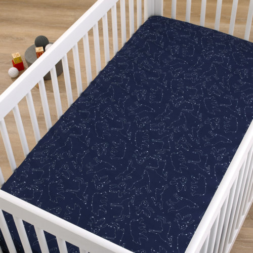 Isabelle & Max™ NoJo Cosmic Veal Constellations Nursery Mini Crib Fitted Sheet | Wayfair