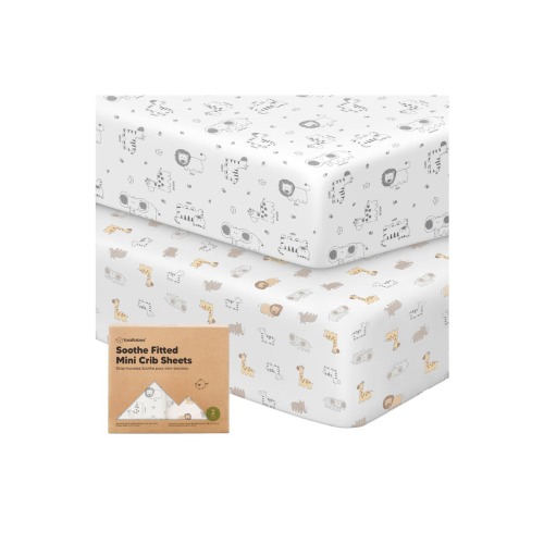 Soothe Fitted Mini Crib Sheet