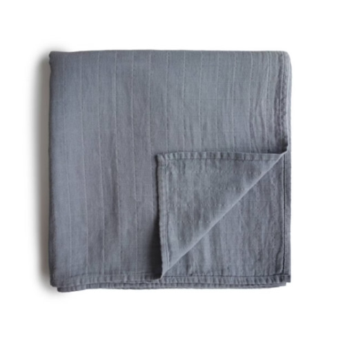 Mushie Muslin Swaddle Blanket Organic Cotton