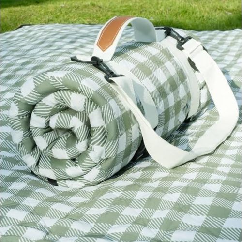 Genovega Waterproof Picnic Blanket Beach Outdoor Camping Mat Rug Extra Large Foldable Cute Big Travel Essential Accessories Gift Park Patio Lawn Garden Grass Play Music Festival Concert Must Have